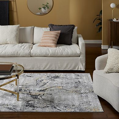 Town and Country Luxe Opaline Bold Marble Runner Area Rug