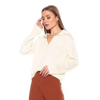 Women's ALEXIA ADMOR Evander Retro Collar Oversized Ruby Shirt