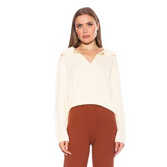 Women's ALEXIA ADMOR Evander Retro Collar Oversized Ruby Shirt