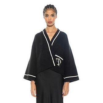 Women's ALEXIA ADMOR Gabbi Nautical Stripe Knit Short Jacket