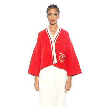 Women's ALEXIA ADMOR Gabbi Nautical Stripe Knit Short Jacket