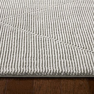 Town & Country Luxe Tretta Contemporary Diamonds Runner Area Rug