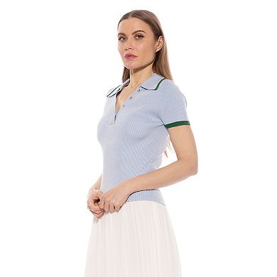 Women's ALEXIA ADMOR Diara Knitted Polo Top