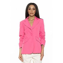 Pink Blazers Suit Jackets Tops Clothing Kohl s