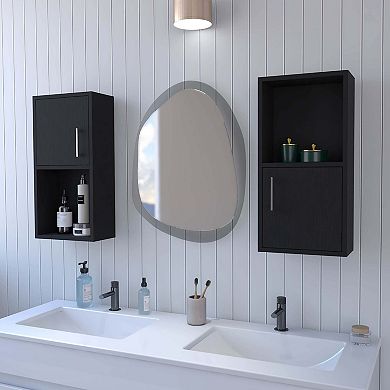 Dixie 2 Bathroom Medicine Cabinets With Storage With Open Shelf