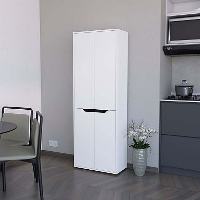 Keyser Multistorage Kitchen Pantry With 5 Shelves And 4 Doors