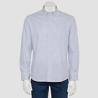 Men's Sonoma Goods For Life® Easy Dressing Adaptive Long Sleeve Perfect Length Shirt