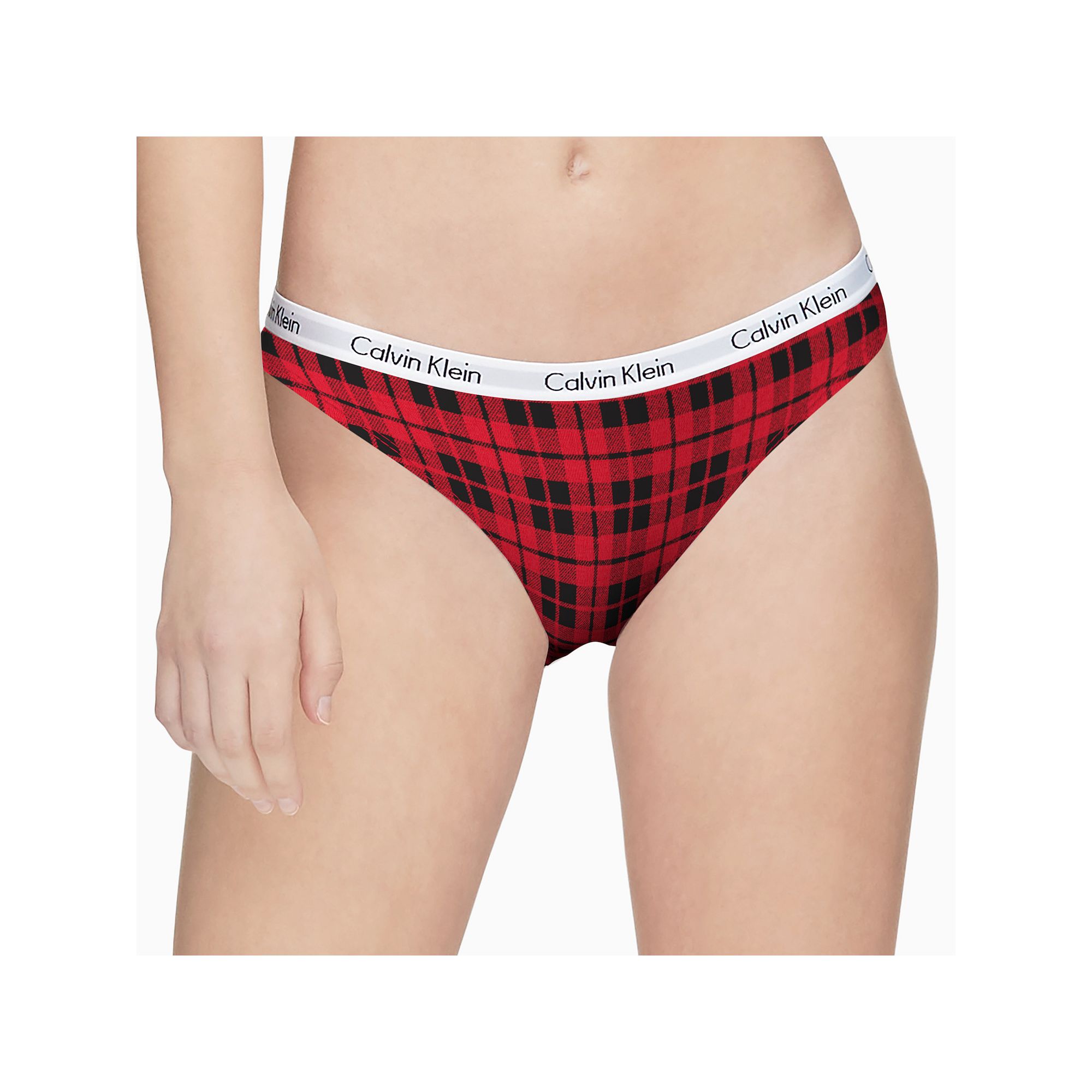 Womens Calvin Klein Carousel Bikini Panty D1618, Size: Small, Blur Buffalo