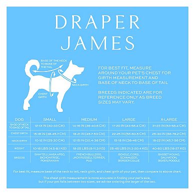 Draper James Classic Reversible Dog Harness