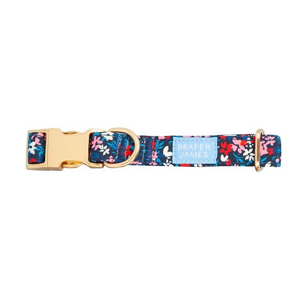 Draper James Classic Dog Collar - Blue Floral (SMALL)