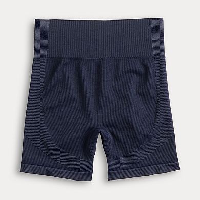 Juniors' SO Seamless Ribbed High Waisted Biker Shorts