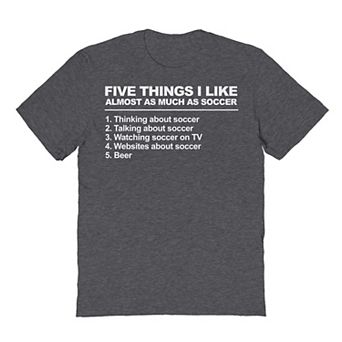 Men's Duke & Sons Five Things Soccer Graphic Tee