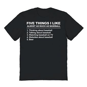 Men's Duke & Sons Five Things Baseball Graphic Tee