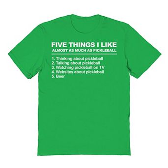 Men's Duke & Sons Five Things Pickleball Graphic Tee