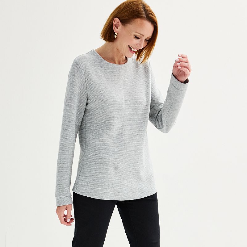 Women's Croft & Barrow® Ottoman Sweatshirt