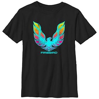 Boys Firebird Fluorescent Emblem Husky Graphic Tee