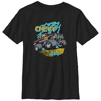 Boys Chevy 4x4 Monster Truck Husky Graphic Tee
