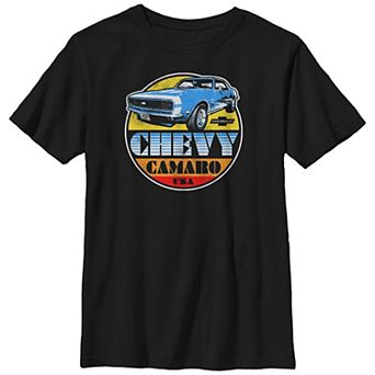 Boys Chevy Camaro USA Husky Graphic Tee