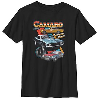 Boys Chevrolet Camaro American Muscle Husky Graphic Tee
