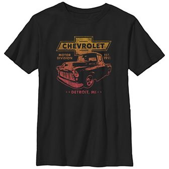 Boys Chevrolet Motor Division Est. 1911 Husky Graphic Tee
