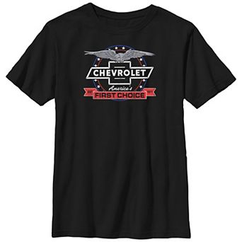 Boys Chevrolet America's First Choice Banner Husky Graphic Tee
