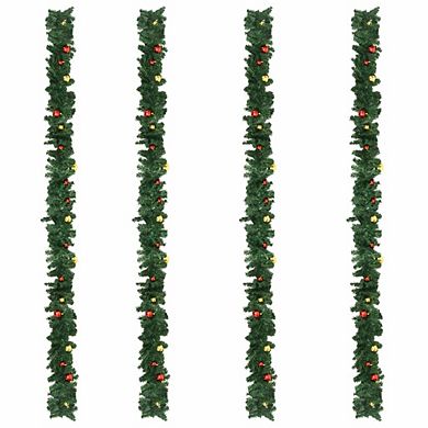 Christmas Garlands With Baubles, Weather Resistance, Spectacular Indoor And Outdoor Decor