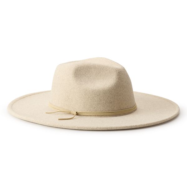 Women's Sonoma Goods For Life® Faux Felt Fedora - Heather Beige