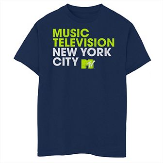 Boys MTV Music Television New York City Husky Graphic Tee