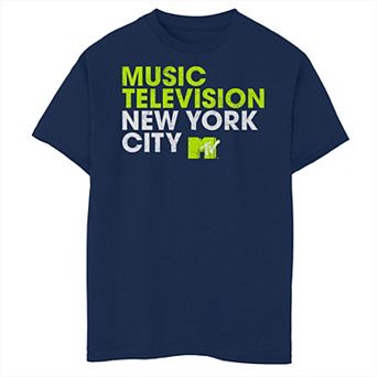 Boys MTV Music Television New York City Husky Graphic Tee