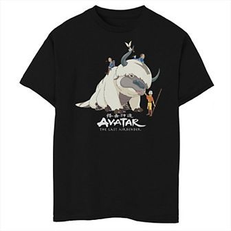 Boys Avatar The Last Airbender Aang Group Husky Graphic Tee