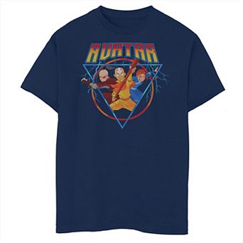 Boys Avatar The Last Airbender Powers Poster Husky Graphic Tee