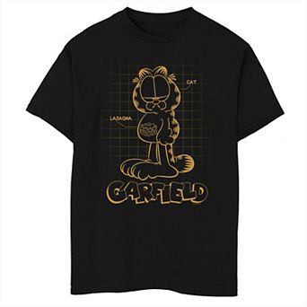 Boys Garfield Body Schematic Husky Graphic Tee