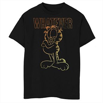 Boys Garfield Whatever Poster Husky Graphic Tee