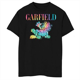 Boys Garfield Tie Dye Husky Graphic Tee