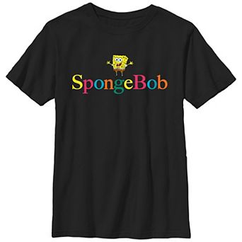 Boys SpongeBob SquarePants Colorful Name Husky Graphic Tee