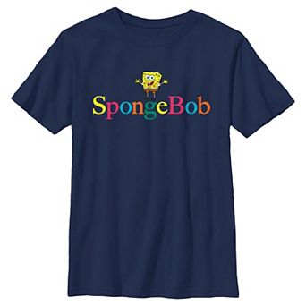 Boys SpongeBob SquarePants Colorful Name Husky Graphic Tee