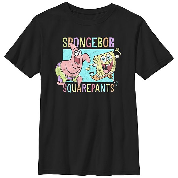 Boys SpongeBob SquarePants Running With Patrick Husky Graphic Tee