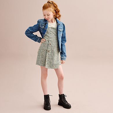 Girls 7-16 Bonnie Jean Boucle 2-pc. Top & Romper Set