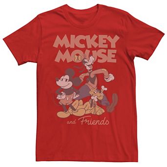 Disney's Mickey Mouse And Friends Funny Trio Men's Graphic Tee