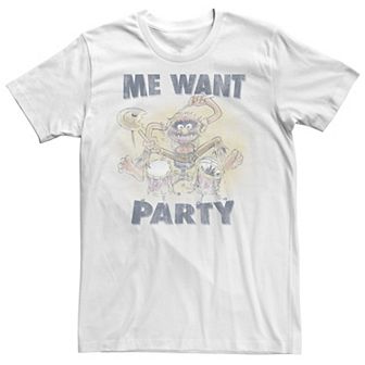 Men's The Muppets Animal Me Want Party Graphic Tee