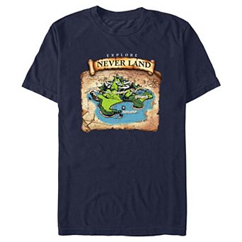 Disney's Peter Pan Explore Never Land Men's Graphic Tee