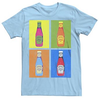 Men's Heinz Pop Art Ketchup Bottles Graphic Tee