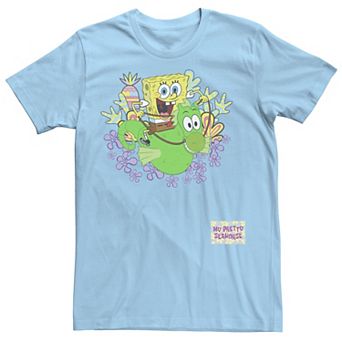 Men's SpongeBob SquarePants Seahorse Ride Graphic Tee