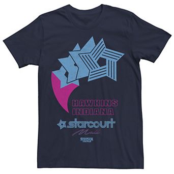 Men's Stranger Things Hawkins Indiana Starcourt Graphic Tee
