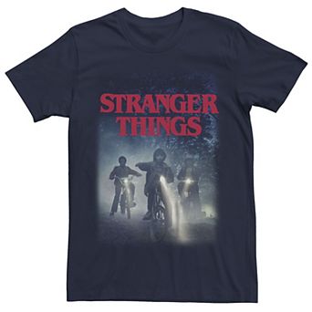 Men's Stranger Things Bike Ride Poster Graphic Tee