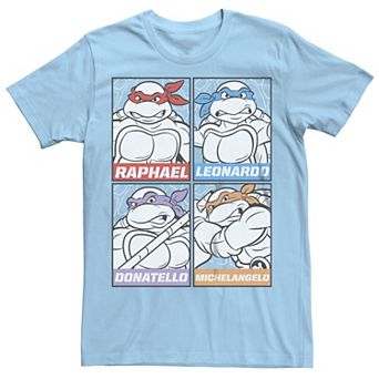 Men's Teenage Mutant Ninja Turtles Members Names Graphic Tee