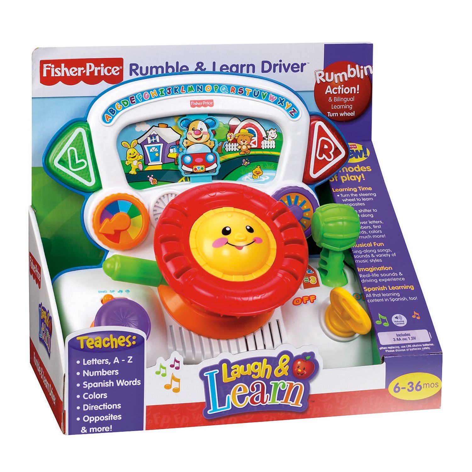 fisher price rumble and learn driver