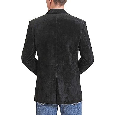 Men's Bgsd Richard Suede Leather Blazer Jacket