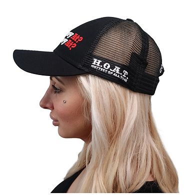 Where They At? Black 5 Panel Mesh Trucker Hat