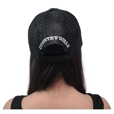 Where They At? Black 5 Panel Mesh Trucker Hat